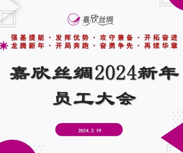 Z6尊龙凯时丝绸召开2024新年员工大会