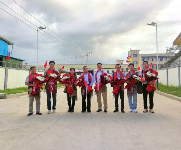 嘉兴市政协盛全生副主席一行调研Z6尊龙凯时丝绸（柬埔寨）工业园